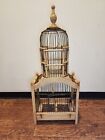 ANTIQUE Victorian-Style Bird Cage Wood/Wire, VERY NICE!