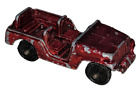 Vintage TootsieToy Metal Car Jeep Burgundy Diecast 2