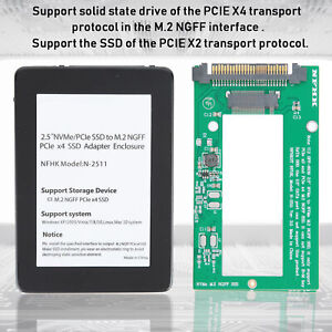 M.2 PCIE X4 To U.2 SFF‑8639 SSD Riser Card For 2.5 NVME 750 For Win XP