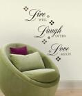 RoomMates RMK1396SCS Live Love Laugh Peel and Stick Quote Wall Decals