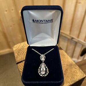 Montana Silversmiths Necklace Womens Princess Frost Crystal 19