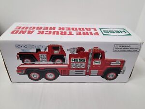 Hess 2015 Fire Truck and Ladder Rescue New In Box