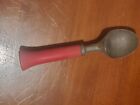 Vintage Ice Cream Scoop Spoon Red Handle Cast Aluminum Bonny Prod. Co. NY