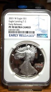 New Listing2021-W TYPE-2 NGC PR70 PROOF SILVER EAGLE