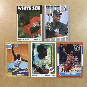 Michael Jordan Bulls White Sox Basketball Baseball Card Lot 5 Rare HOF Goat