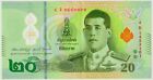 20 BAHT THAILAND circulated Banknote World polymer Money Bill Note