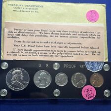 1961 Silver Proof Set Vintage Capital Holder W Mint Mark & OGP #CH2