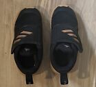 ADIDAS Toddler Girl Sneakers Black and Gold Color Size 9