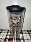 Tervis Tumbler Embroidered Tropical Santa 🎅🏼 24 oz with Black Lid