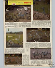 1970 PAPER AD Huffy The Wheel Banana Seat High Handlebars Bicycle Space Age Rail