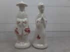 Vintage Asian Salt and Pepper Shakers Man And Woman in Traditional Attire