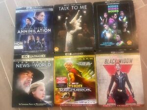 4k Movie Lot - 6 Titles with Slips