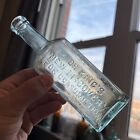 ANTIQUE AQUA GREEN MEDICINE BOTTLE Dr KING'S NEW DISCOVERY FOR CONSUMPTION ~6.5