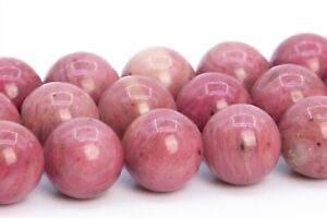 Natural Rose Pink Rhodonite Beads Grade AAA Round Loose Beads 4/6/7-8/10/12MM