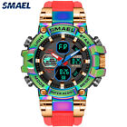 SMAEL Men Digital Quartz Watches Fashion Sport Steel Wristwatch LED Watch Gift