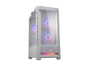 Cougar Duoface RGB White Mid Tower Computer Case w/ Glass and Mesh Front Pane