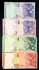 1996-98 MALAYSIA - SET OF 4 NOTES - 1, 2, 5, 10 RINGGIT - P#39,40,41,42 - L9