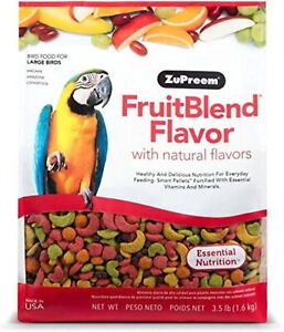ZuPreem FruitBlend Flavor Pellets Bird Food for Amazons Macaws Cockatoos