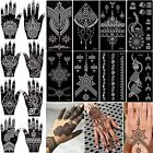 16 Sheets Temporary Henna Tattoo Kit Reusable Tattoo Stencils Sets Indian Arabia