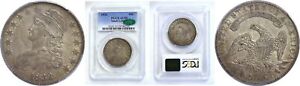 1832 Bust Half Dollar PCGS AU-55 CAC Small Letters