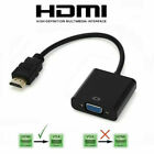 HDMI Male  to VGA Female Adapter Converter Cable for Video HDTV DVD PC 1080P