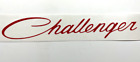 Red Front Challenger Script Grille Emblem For 2008-2023 Dodge Challenger (For: Dodge R/T)
