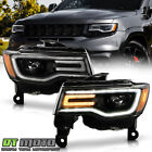 For 2017-2021 Jeep Grand Cherokee Halogen Upgrade LED Tube Projector Headlights (For: 2020 Jeep Grand Cherokee Limited X 3.6L)