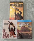 (3) The Texas Chainsaw Massacre Lot Blu-Ray + DVD Movies Steelbook Bundle