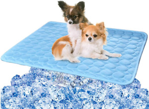 Cooling Mat Pad for Dogs Cats Ice Silk Mat Cooling Blanket Cushion for Kennel/So