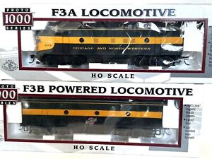 Proto 1000  Chicago and North Western  C&NW  F3A/B  set