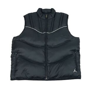 Nike Air Jordan Down Feather Fill Black Puffer Vest Jacket Jumpman Men's 3XL