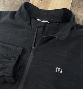 Travis Mathew Golf Jacket Men’s XL Black Solid Performance Long Sleeve Stretch
