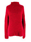 BP. Women's Deep Pink Wool Blend Mock Neck Pullover Sweater Size Small NEW