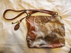 FOSSIL Leather/Suede Lyla Patchwork Shoulder Bag  Purse