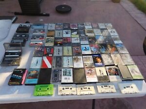 Mixed Lot of 71 Cassett tapes mostly 70s/80s Rock and some blanks