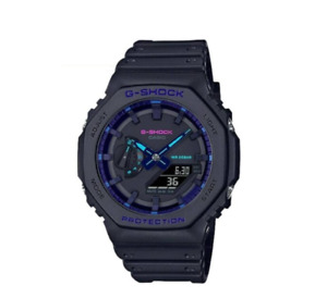Casio GA-2100VB-1A G-Shock Analog Digital Black Dial Quartz 200M Men's Watch