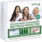 Bamboo Mattress Protector Hypoallergenic Breathable Waterproof Mattress Cover
