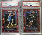 2022-23 Prizm Chet Holmgren & Paolo Banchero Rookie Red Ice PSA 10 LOT