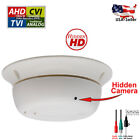 Hidden Smoke Detector Shape 1080p HD Covert Nanny AHD TVI CVI Security Camera