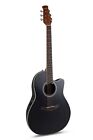 Ovation Applause Acoustic Electric Guitar - Black Satin - AB28-5S