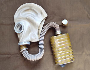 1950s Soviet ShM-41 Gas Mask w EO-14 Filter Army Military 1956