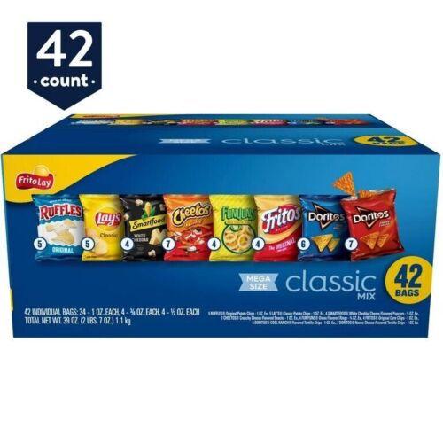 NEW Frito-Lay Snacks Classic Mix Variety Pack, 42 Count
