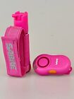 Hot Pink Sabre Pepper Spray Gel With Runners Grip And Clip On Siren With Light.