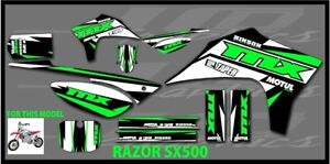 Razor SX500 graphics kit decals THICK AND HIGH GLOSS
