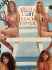 Coors Light Beach Patrol Poster Signed Vintage Man Cave Humor O100