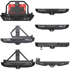Rear Bumper w/Spare Tire Carrier Light Hitch Receiver Fit 07-18 Jeep Wrangler JK (For: Jeep)