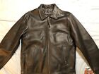 New Mens Carroll Original Black Leather Jacket Size S