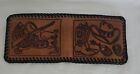 Vintage Prison Made Laced Bi Fold Western Wallet Made In USA
