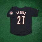 Jose Altuve 2001 Houston Astros Men's Alternate Black Jersey w/ 40th Patch
