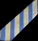 Brooks Brothers 346 Navy Blue Gold Striped Pure Silk Necktie USA